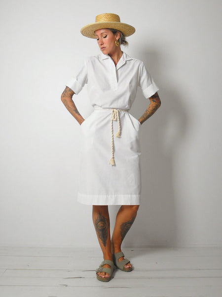 1960's White Nurse Dress