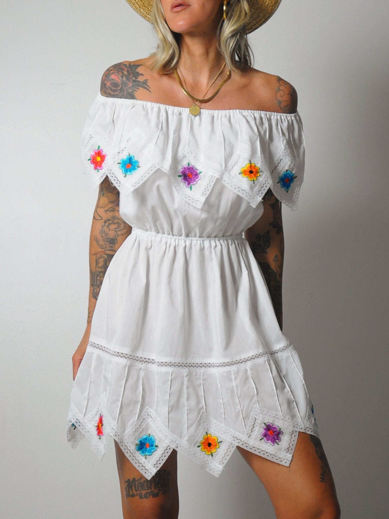 1970's Sayulita Embroidered Dress