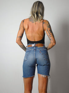 Levi's 505 Longer Cut Off Shorts