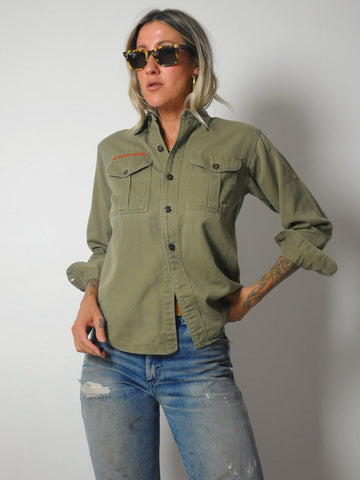 1950's Olive Boy Scout Shirt