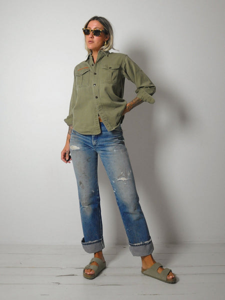 1950's Olive Boy Scout Shirt