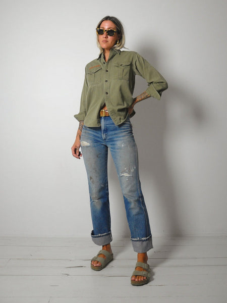 1950's Olive Boy Scout Shirt