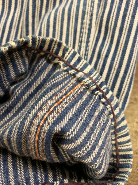 1960's Selvedge Hickory Stripe Overalls