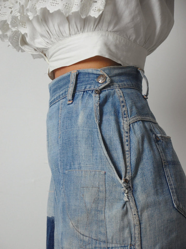 1950's Strong Reliable Side Zip Jeans 30x29 – NOIROHIO VINTAGE