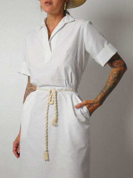 1960's White Nurse Dress