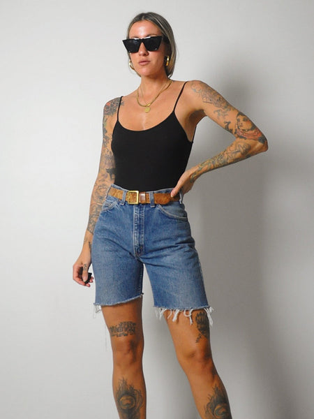 Levi's 505 Longer Cut Off Shorts