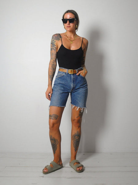 Levi's 505 Longer Cut Off Shorts