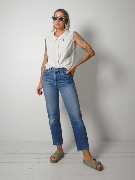 1950's Heart Loop Collar Shirt