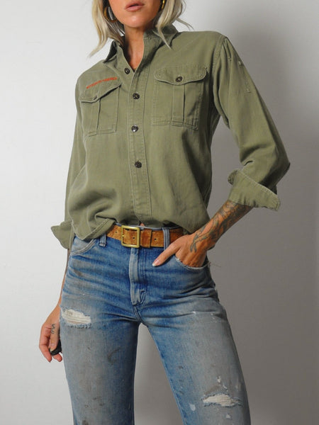 1950's Olive Boy Scout Shirt