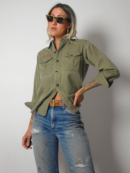 1950's Olive Boy Scout Shirt
