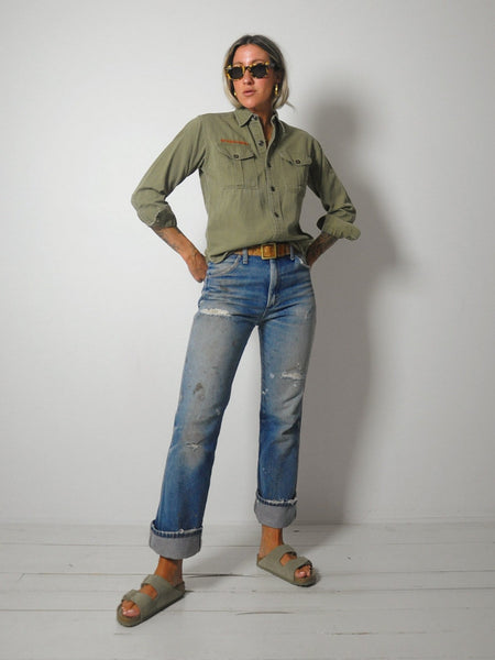 1950's Olive Boy Scout Shirt