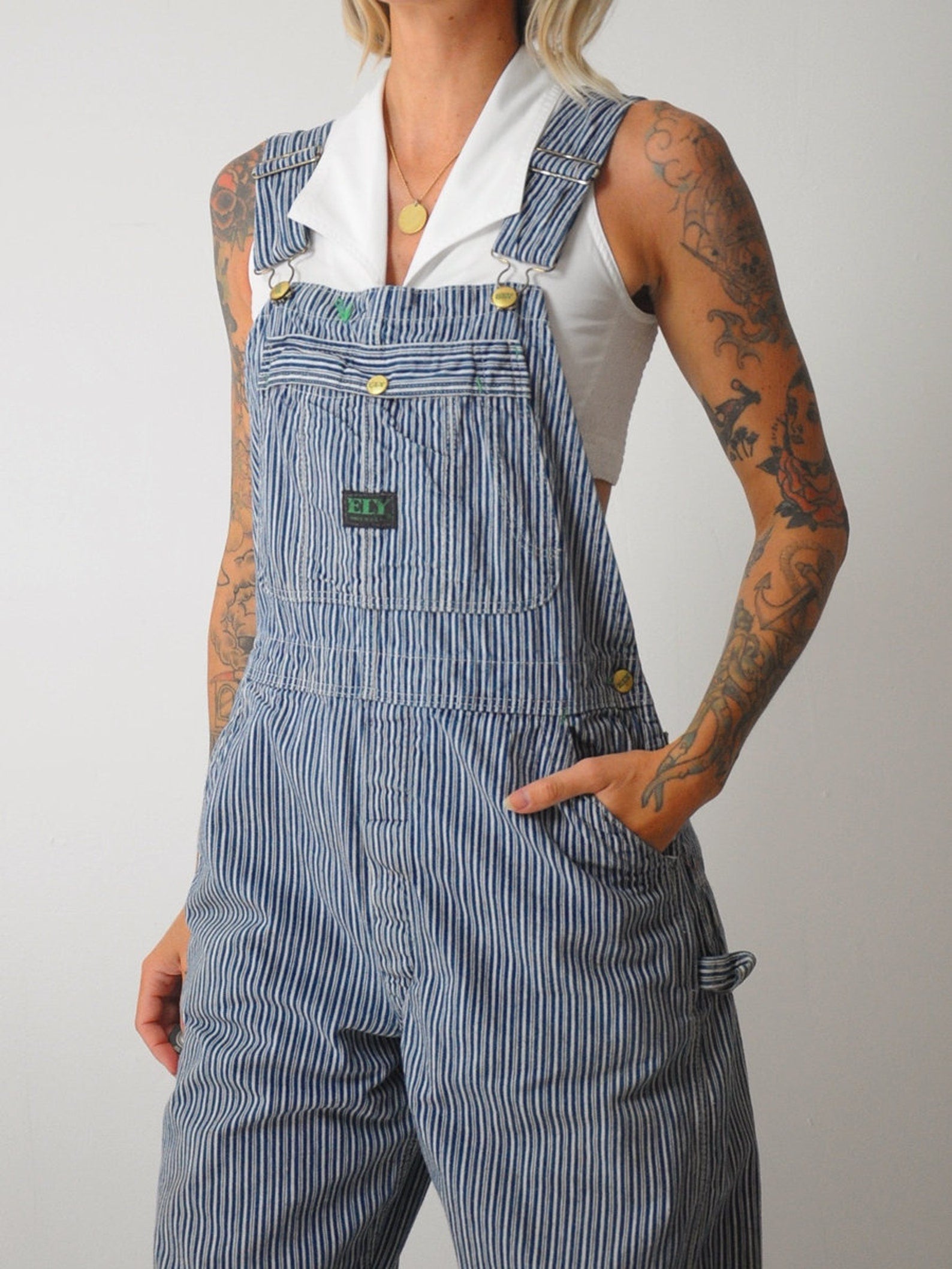 1960's Selvedge Hickory Stripe Overalls