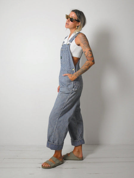 1960's Selvedge Hickory Stripe Overalls