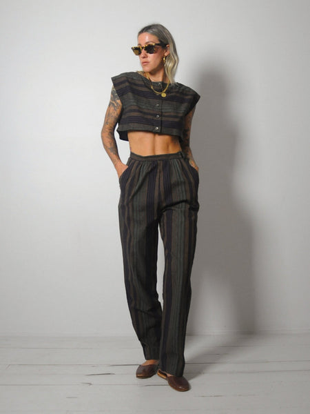 Striped 2 Piece Pant Set