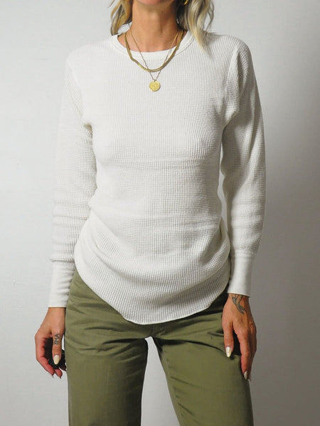 1970's Waffle Knit thermal