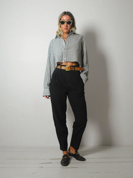 Menswear Plaid Split Shirt