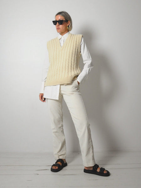1980's Cableknit Sweater Vest