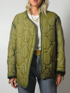 1970's Quilted Military Liner Jacket