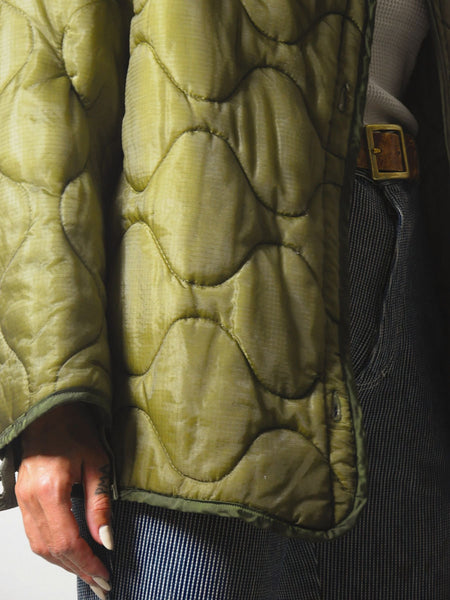 1970's Quilted Military Liner Jacket