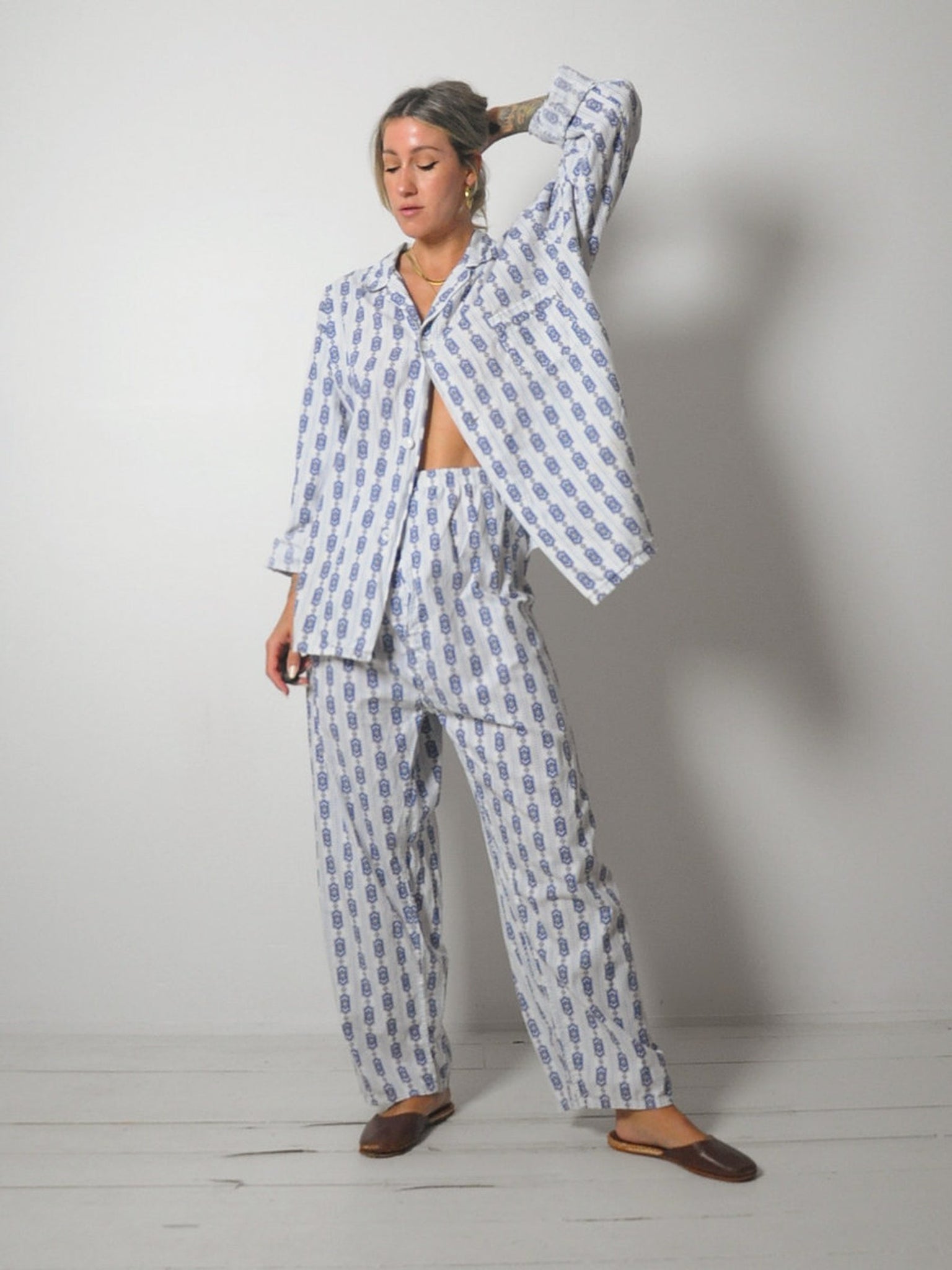 1960's Cotton Pajama Set
