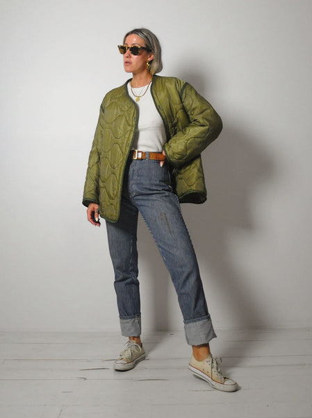 1970's Quilted Military Liner Jacket