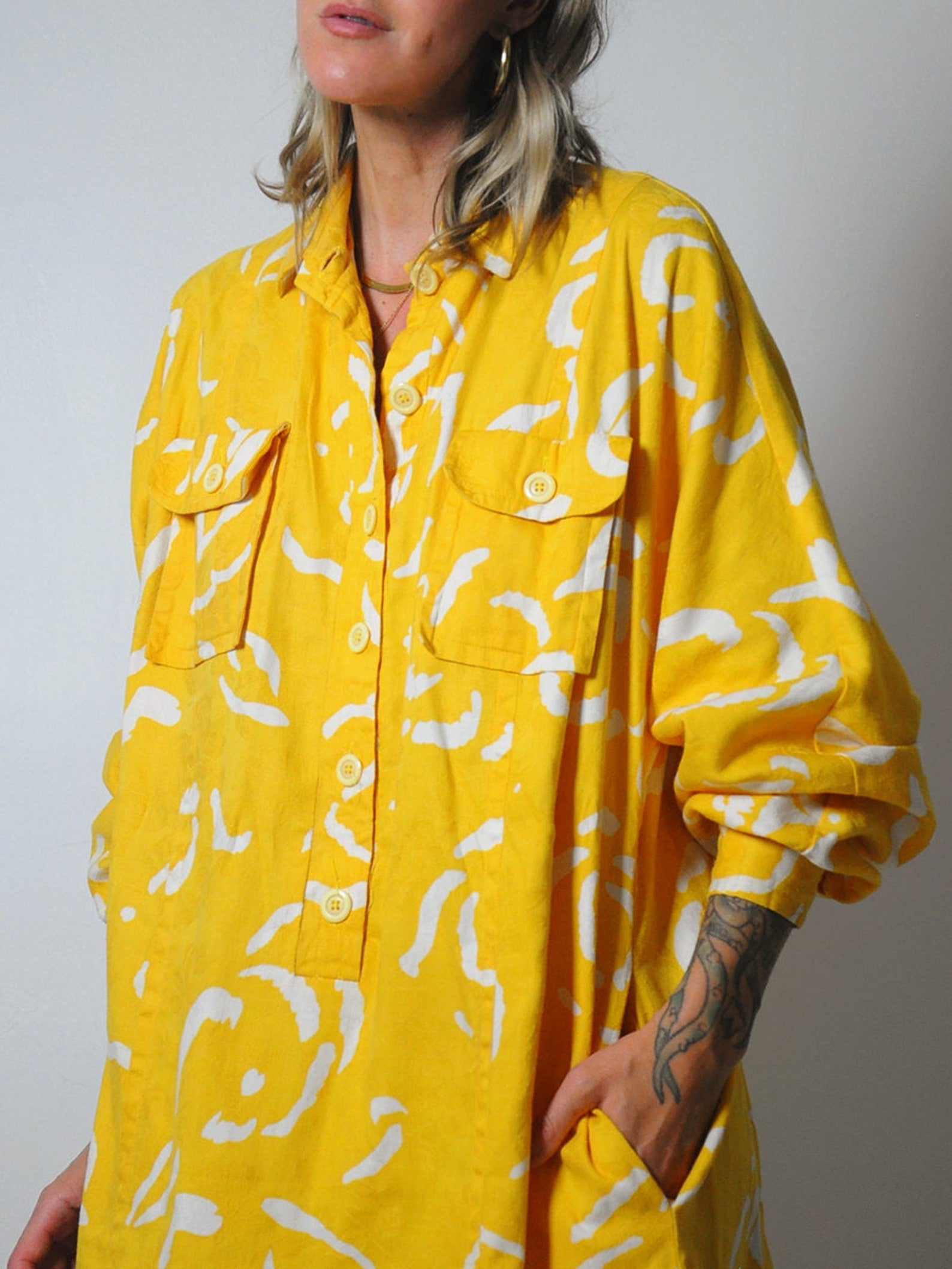 1980's Givenchy Tent Shirt Dress