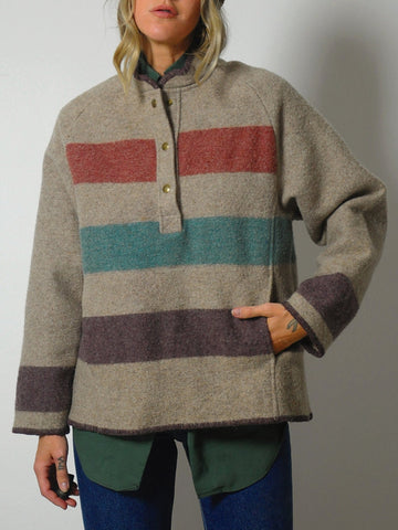 1980's Woolrich Striped Blanket Jacket