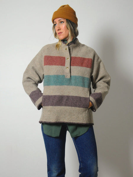 1980's Woolrich Striped Blanket Jacket
