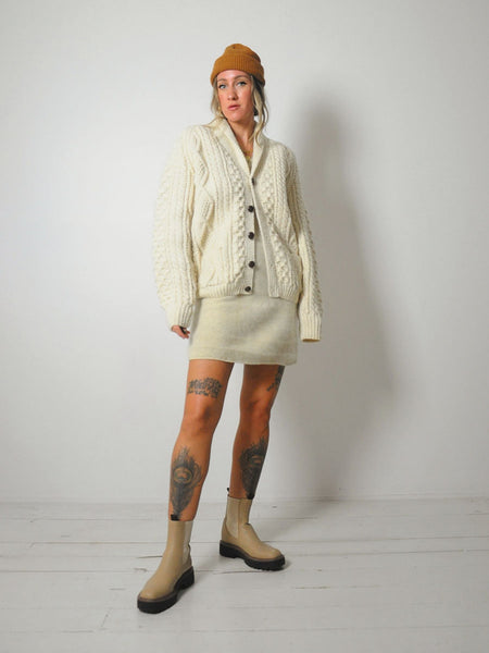 1970's Fisherman's Wool Cardigan