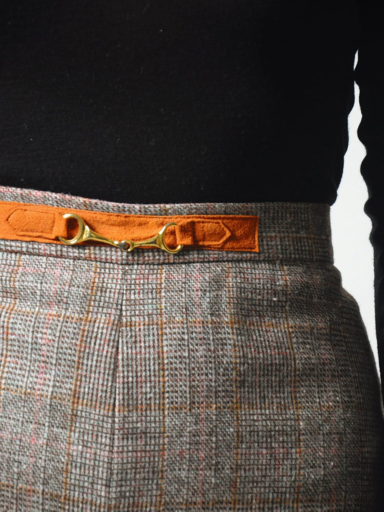 1970's Horsebit Tweed Trousers