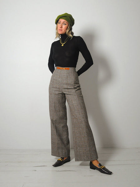 1970's Horsebit Tweed Trousers