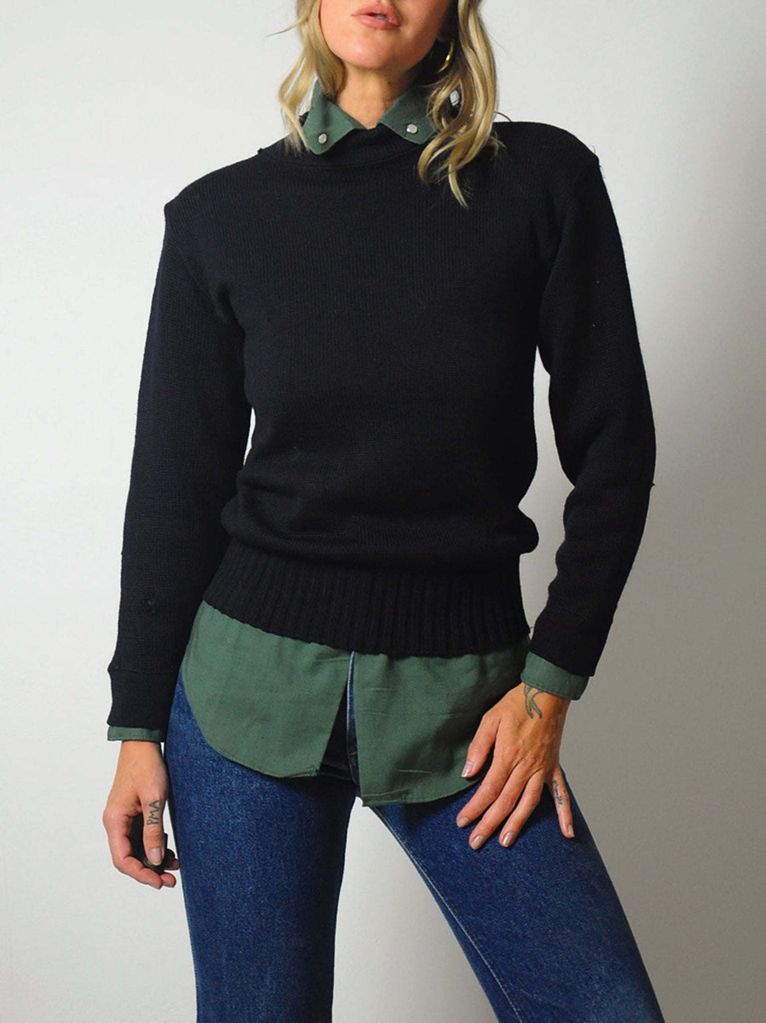 1940's USN WWII Military Issue Sweater