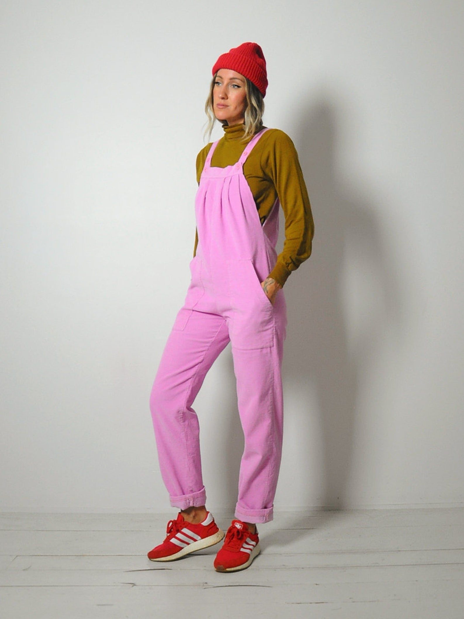 80s USA製 Lee 046-1521 Corduroy Overall Vintage 1970s Lee Corduroy Overall Tan Hippie Cotton