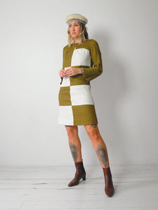 1960's Checkered Shift Dress