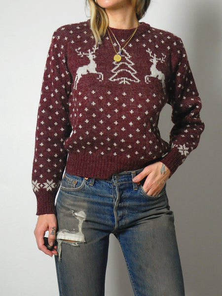 Reindeer Winter Ski Sweater