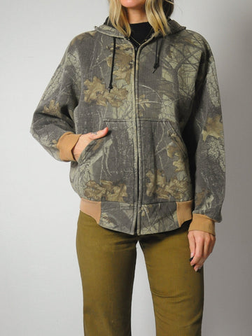 Woodland Camo Hoodie Sweatshirt