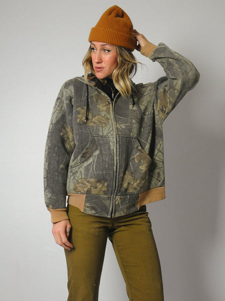Woodland Camo Hoodie Sweatshirt