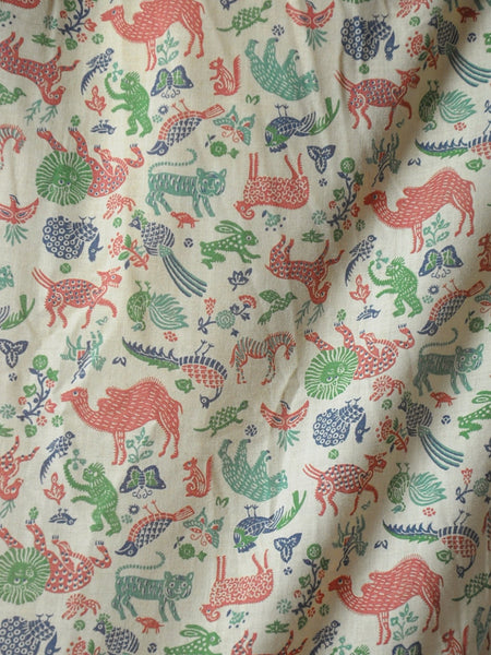 1970's Folk Animal Print Shirt