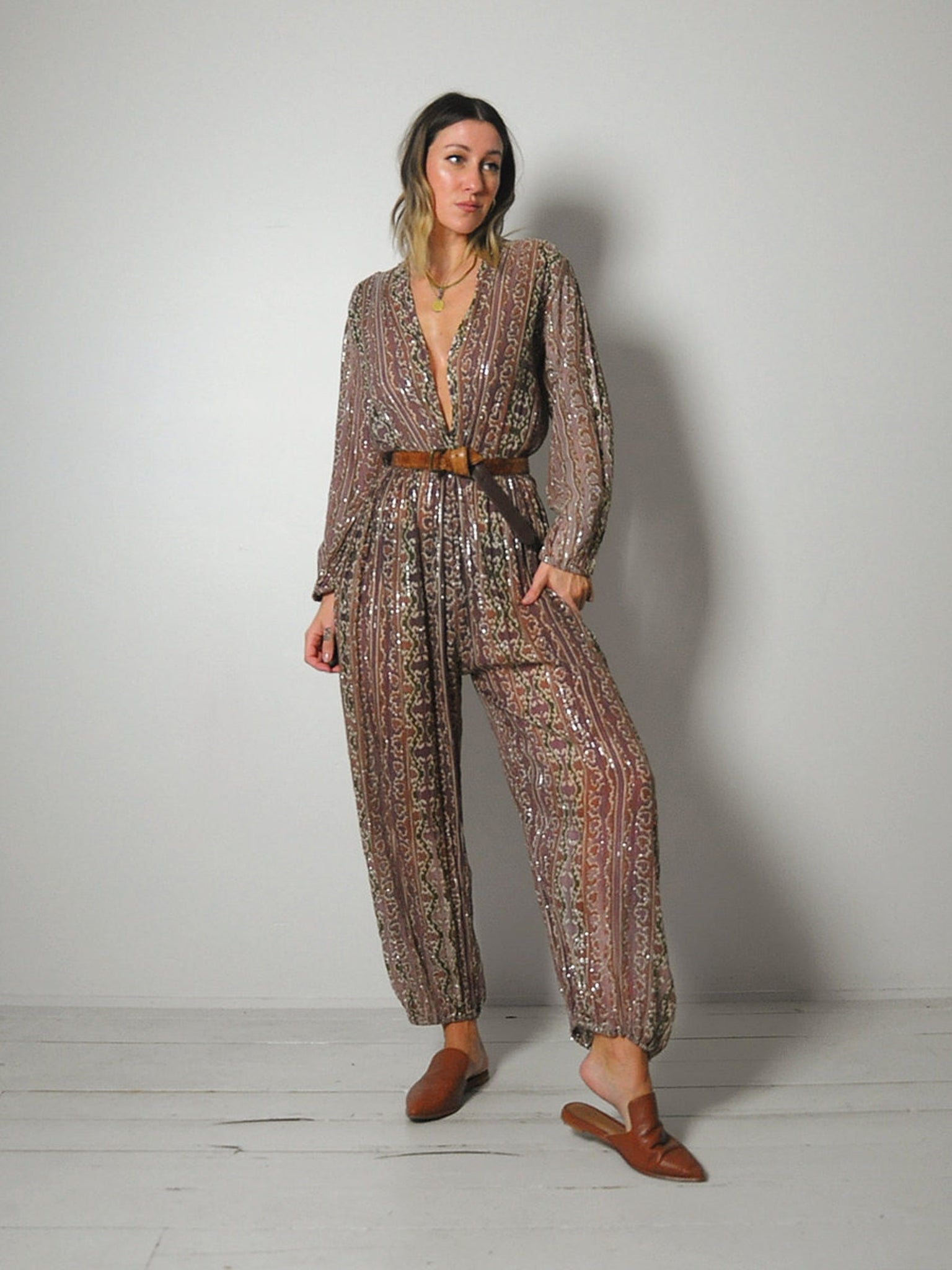 1970's India Gauze Jumpsuit