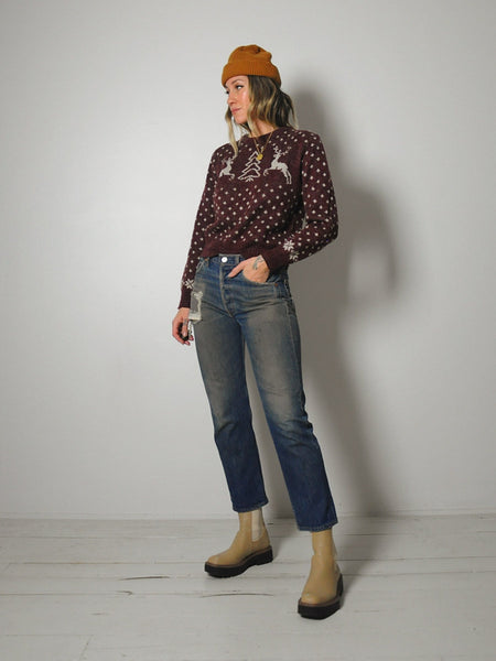 Reindeer Winter Ski Sweater