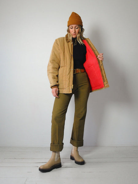 1970's Key Quilted Canvas Chore Coat