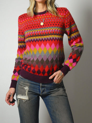 1980's Nordic Diamond Ski Sweater