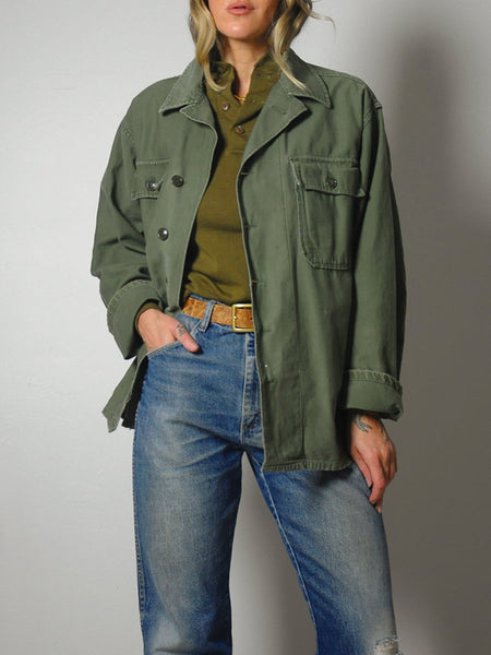 1970's Thrashed OG107 Military Shirt