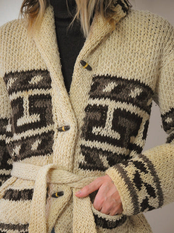 1960's Hand Knit "Marilyn" Cardigan