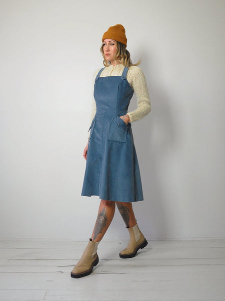 1970's Corduroy Pinafore Dress