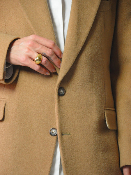 Camel Hair Menswear Blazer