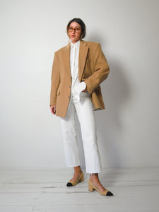 Camel Hair Menswear Blazer