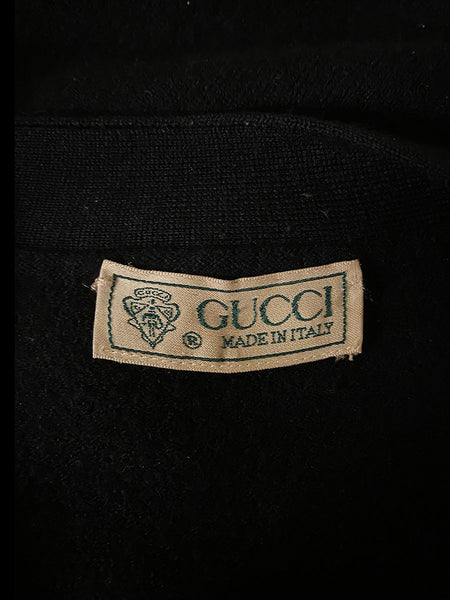 1980's Navy Gucci Cardigan