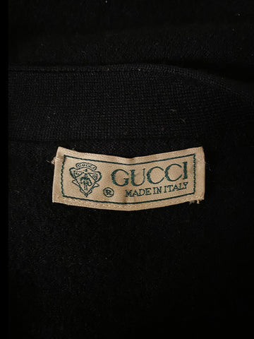 1980's Navy Gucci Cardigan