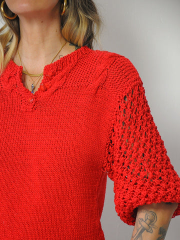 1980's Italian Bubble Knit Sweater